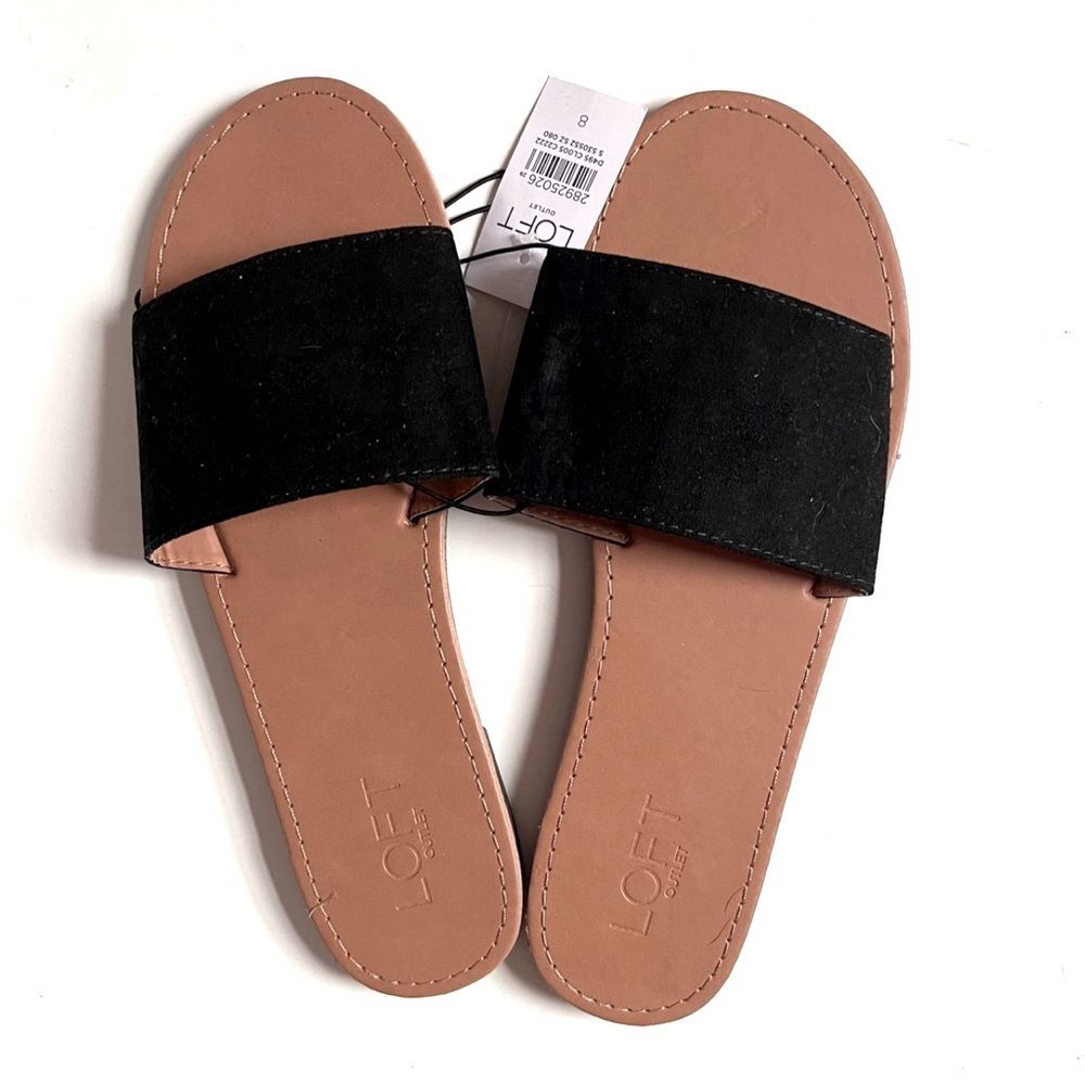 Brand New Ann Taylor LOFT slide sandals size 8 womens shoes